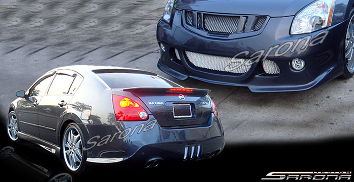 Custom Nissan Maxima  Sedan Body Kit (2007 - 2008) - $1490.00 (Manufacturer Sarona, Part #NS-036-KT)